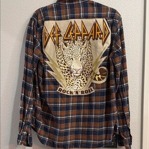 Handmade Def Leppard flannel
